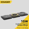 Essager 3 In 1 Magnetic 15W Wireless Charger Stand Fast Charging Dock Station For iPhone14 13 12 Pro Max Apple Watch 8 7 AirPods