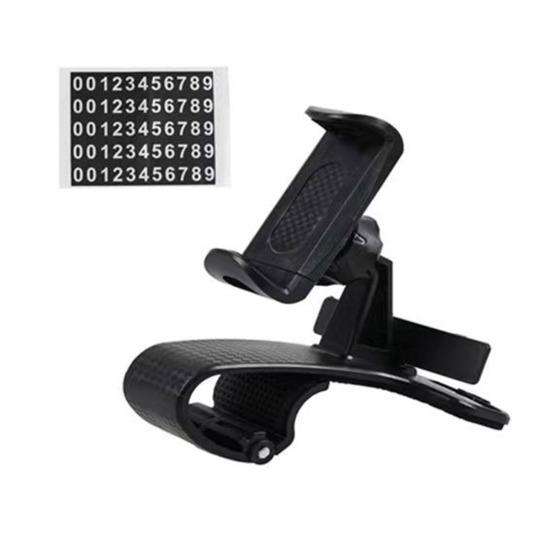 Автомобильный держатель для телефона Вращение Мобильный телефон 360 градусов Подставка Приборная панель Противоскользящий Зажим Автомобиль