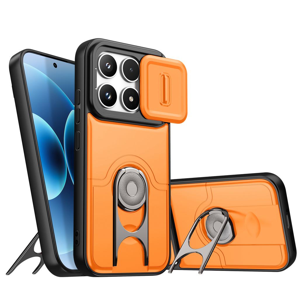 Чехол для Xiaomi Poco X6 Pro Чехол Poco F6 Pro Poco X6 Pro F6Pro Матовое ощущение Жесткий Военный Подставка Держатель Защита Чехлы для Телефона