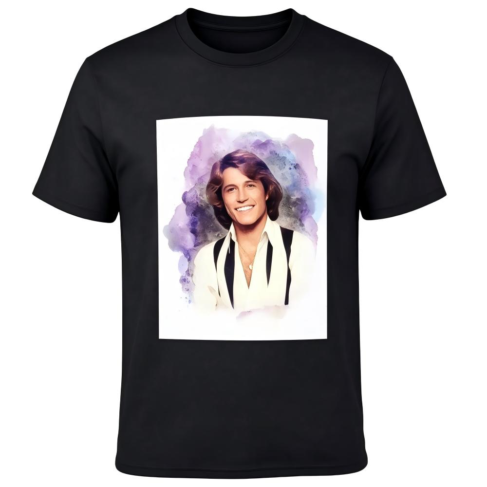 Andy Gibb Watercolor Portrait Graphic man's T-Shirt