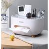 Yikeke Paper Box Home Living Office Tea Table Creative Multi Functional Remote Control Desktop Storage Paper Holder Box Mobile Phone Holder Box