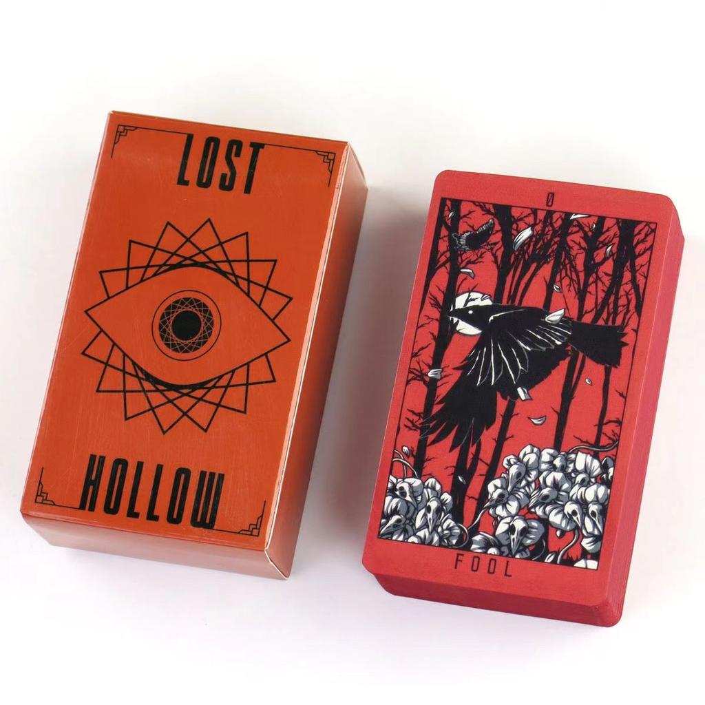 Lost Hollow Tarot with Guidebook for Beginners with Red Gilded Edges 10.3*6cm