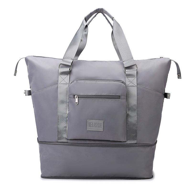 Многофункциональная, расширяемая, портативная дорожная сумка большой вместимости с разделением на сухое и мокрое, спортивная складная фитнес-сумка с выдвижной ручкой