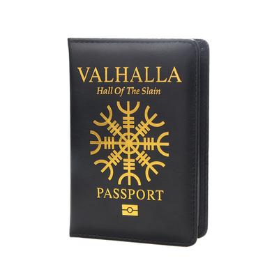 Обложка для паспорта Valhalla Hall, мужская мягкая сумка для паспорта из искусственной кожи, защита для ноутбука, принтера для паспорта