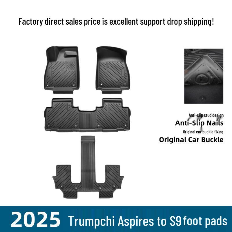Идеально подходят для Trumpchi S9 25 дюймов, эти экологически чистые, противоскользящие 3D-коврики из ТПЭ легко чистятся и модернизированы для усиленной защиты.