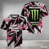 Мужская спортивная футболка Monster Energy с 3D-печатью - Летняя, удобная, дышащая, быстросохнущая, для взрослых, боксерский костюм