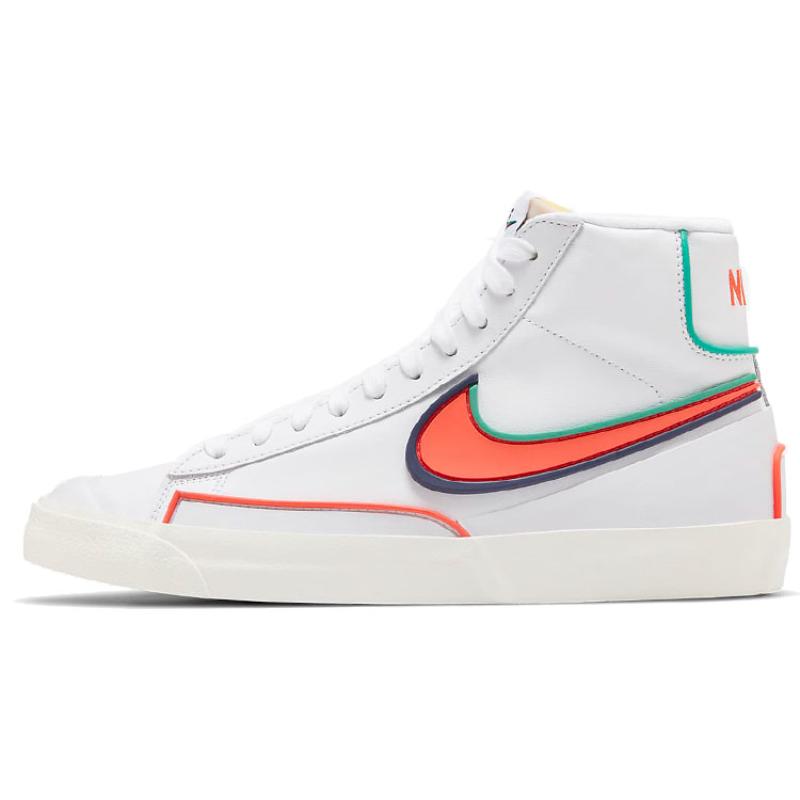 Nike Кроссовки Blazer Mid 77 Infinite Белый Синий Вакуумный Малиновый Обувь для скейтборда DA7233-102