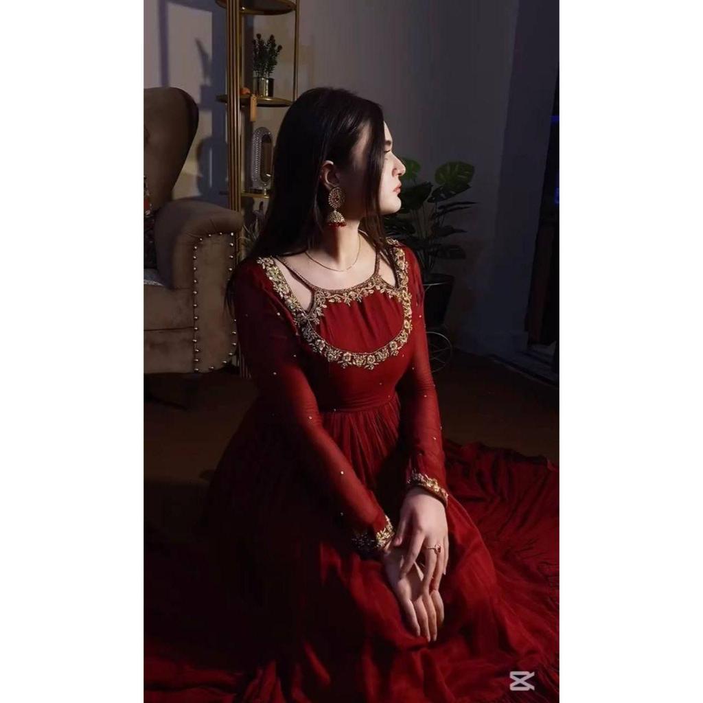 Launching New Đěsigner Party Wear Look Fancy Gown, Dupatta & Bottom Set