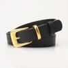 Stylish Faux Leather Belt For Women With Alloy Pin Buckle Elegant Casual Waist Accessory