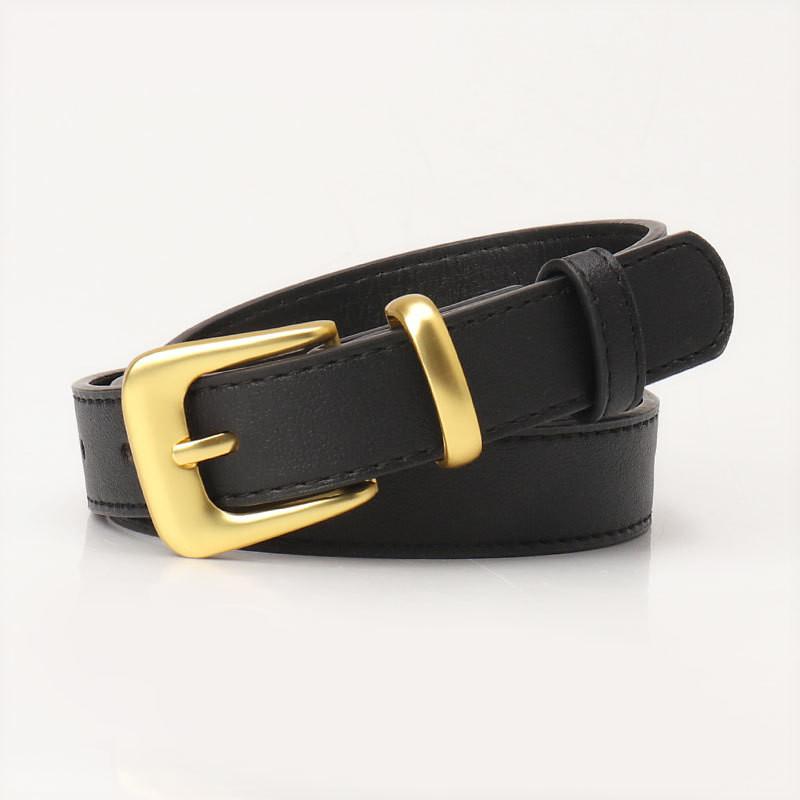 Stylish Faux Leather Belt For Women With Alloy Pin Buckle Elegant Casual Waist Accessory