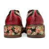 Johnature Туфли из натуральной кожи, женская обувь ручной работы на платформе, удобные лоферы контрастного цвета с цветочным принтом в стиле ретро