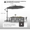 10ft Patio Umbrellas Offset Outdoor Umbrella Cantilever Hanging Umbrellas w/Infinite Tilt,