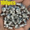 100 шт алюминиевый сплав заклепки молоток привод заклепки ударного типа небольшой саморез расширение винты крепеж