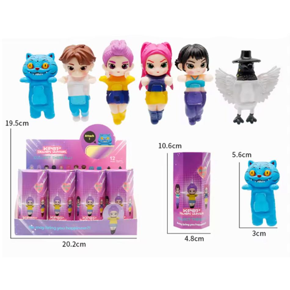 Аниме Охотники на демонов Мини-фигурки K-pop Коллекционные ПВХ Таинственная коробка Красивая декоративная кукла Модель для фанатов