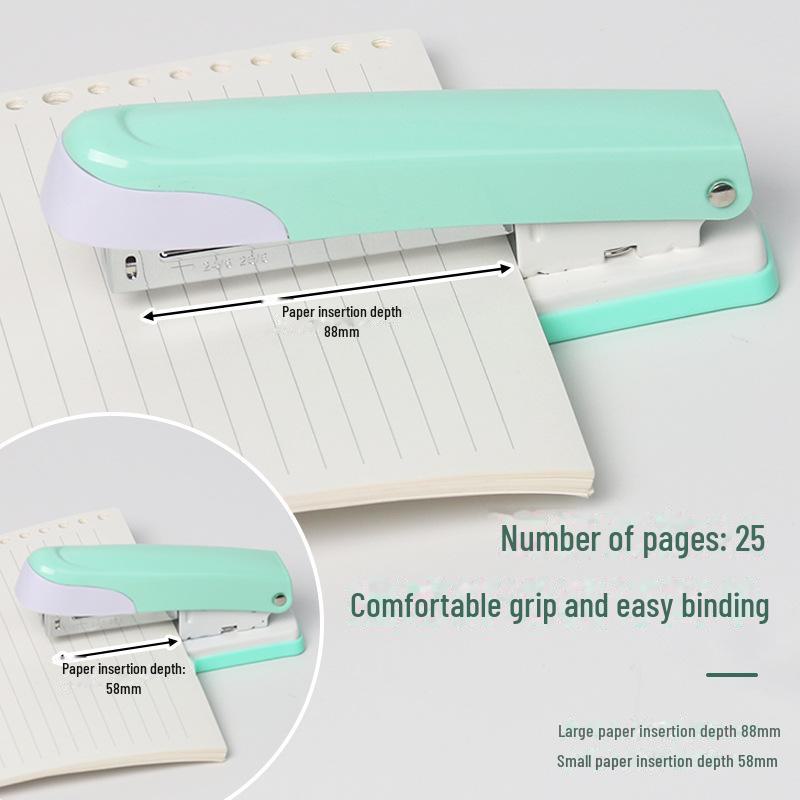 Красочный мини-средний степлер-макарон для студентов и офисов