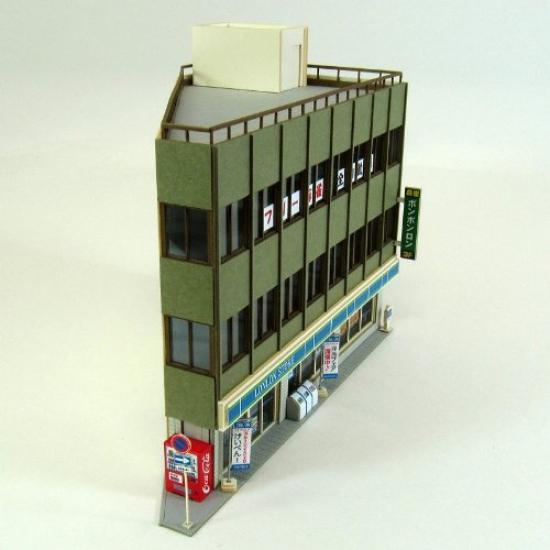 Серия диорам Sankei Nostalgic Acute Angle Building A Paper Craft 1/150