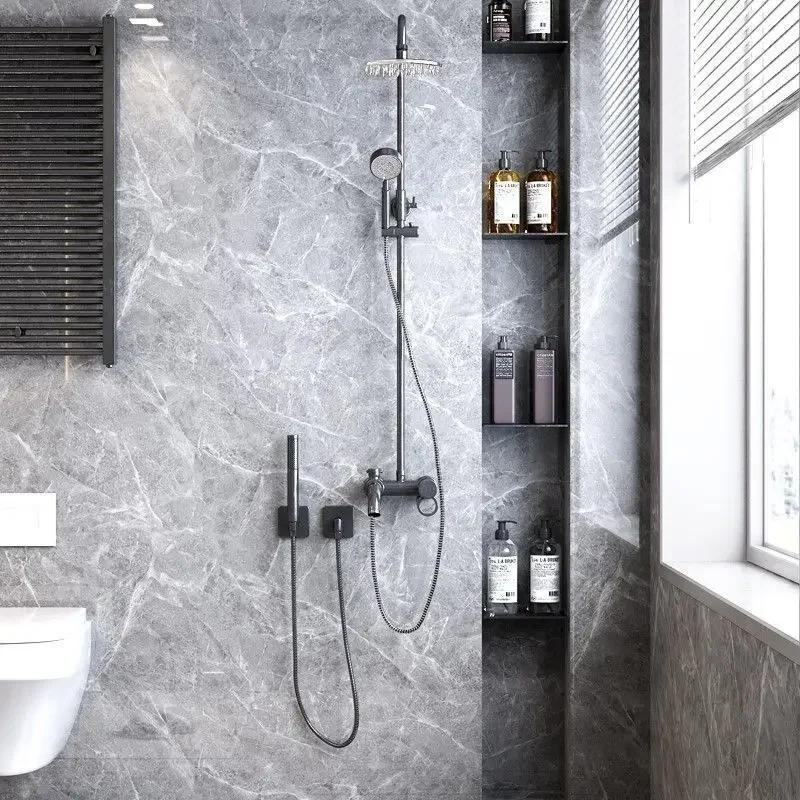 Marble Self Adhesive Wallpaper Bathroom Vinyl Wall Stickers Waterproof Contact Paper for Kitchen Decorative Film Home Decor