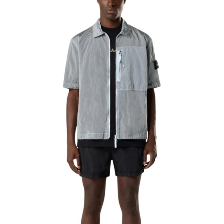Stone Island logo-embroidered cotton T-shirt K2S152100037S0197V0029-