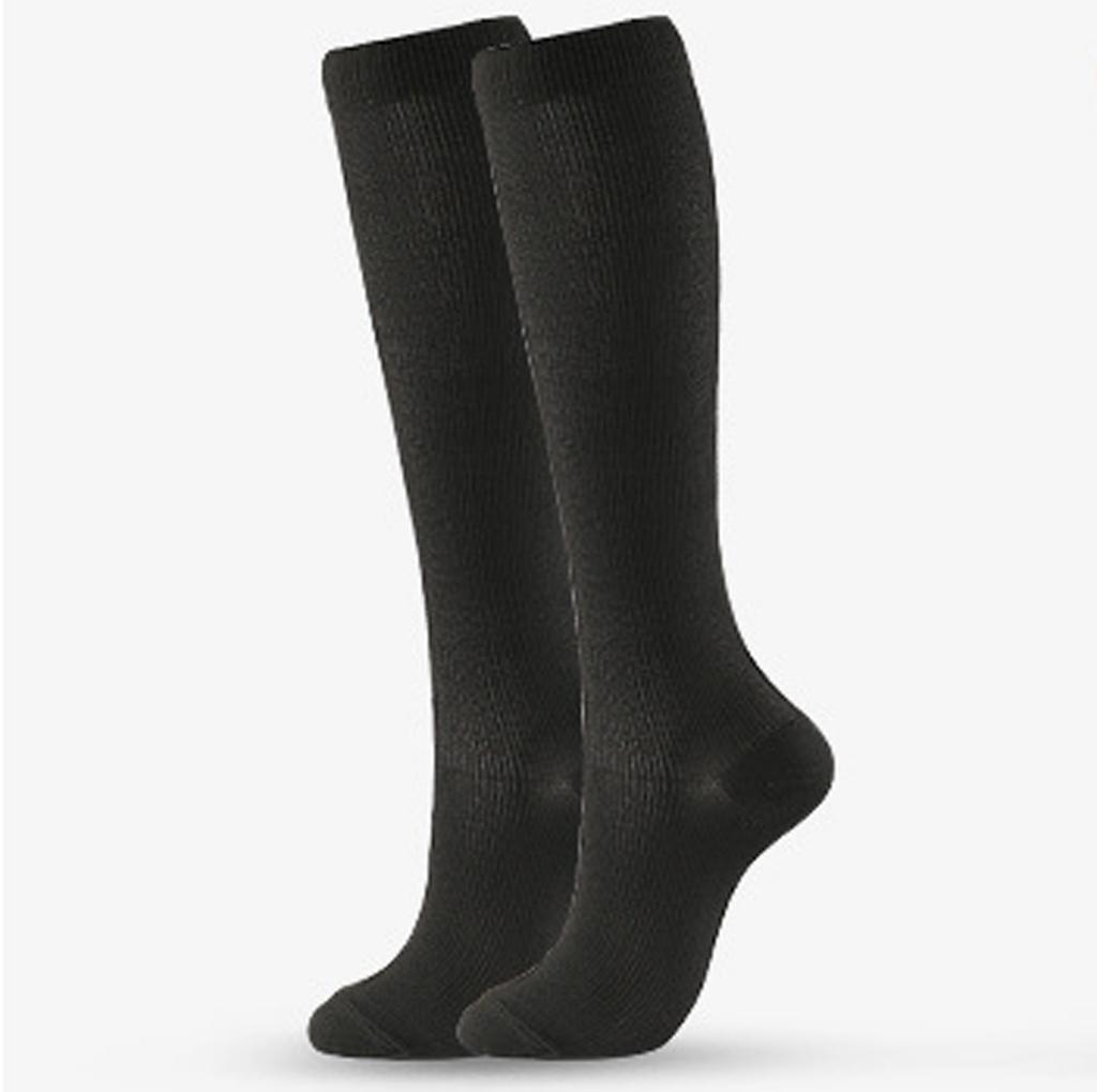 Мужские и женские однотонные нейлоновые длинные компрессионные носки для занятий спортом на открытом воздухе