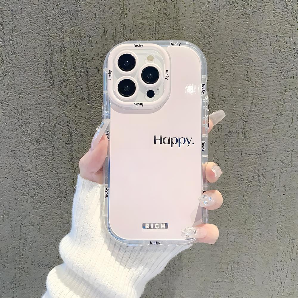 Cute Smile Phone Case For iPhone 14 Pro Case iPhone 11 13 12 15 Pro Max XR XS X 6 7 8 Plus SE SE3 Shockproof Silicone Soft Cover