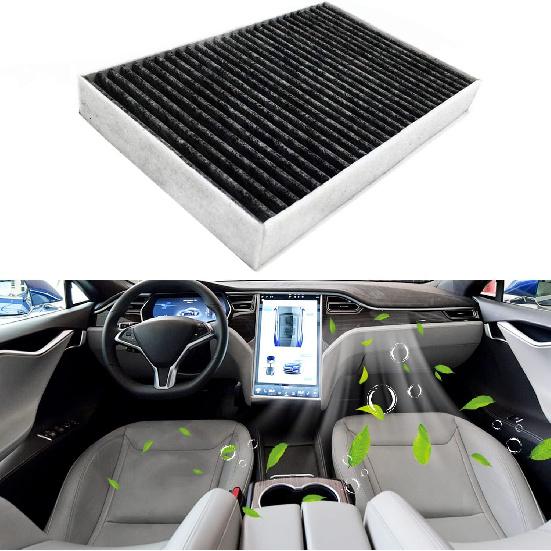 for Tesla Model S Cabin Air Filter with Activated Carbon Fit 2012-2015 Model S 1035125-00-A. (Activated Carbon)