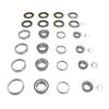4 Sets Trailer Axle Bearing Kit 6000 to 7000lb Steel Alloy Trailer Wheel Hub Bearing Set with Cotter Pins and Grease
