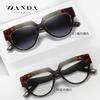 New Retro-style Polarized Sunglasses S26107UV Protection Sunglasses, Fashionable for Women TR Anti-Blue Light Glasses