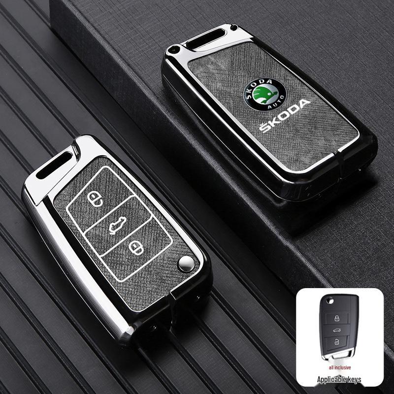 Чехол для ключа Skoda для моделей Octavia, Superb, Kamiq, Scala, Karoq, Yeti