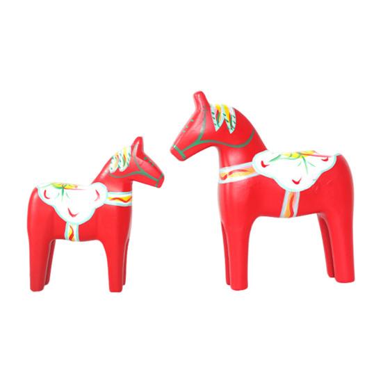 2 шт. Деревянная резьба Статуя лошади Абстрактная художественная статуэтка пони Скульптура животного Украшение для дома офиса Настольное украшение