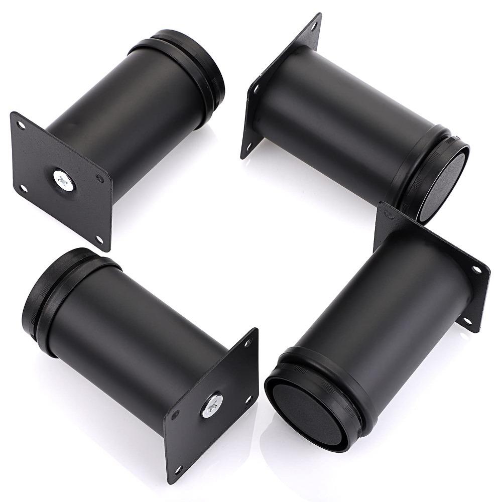 4-дюймовые ножки для мебели, черные, удлинители ножек для стола, прочная мебель, сменные ножки для дивана