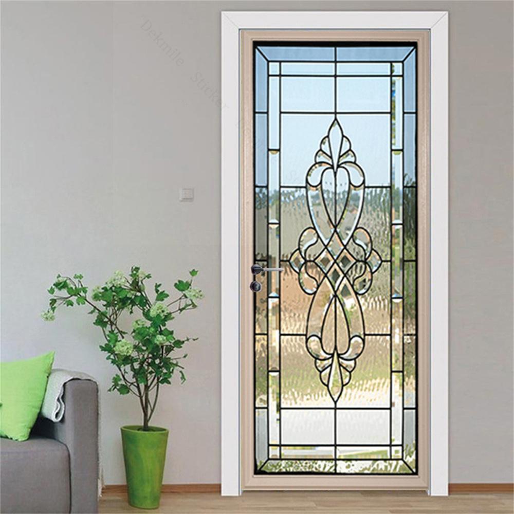 Glass Outside Landscape Door Stickers Muraux Home Wedding Decoration Wallpaper Poster Room Decor Aesthetic Bathroom