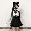 Комплект: Топ-накидка из кружева и юбка с высокой талией - Стиль Sweet Lolita