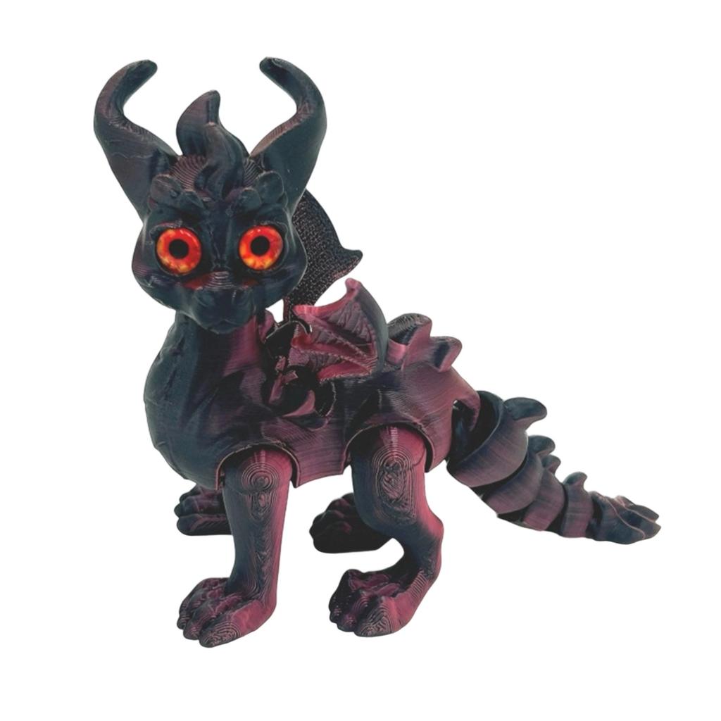 3D-печатные глаза дракона-симуляции Реалистичный летающий дракон с подвижными суставами Настольные украшения Поделки Детские игрушки