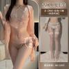 Erotic underwear elegant antique embroidery belly pocket Erotic transparent free exotic dancer flirting uniform set