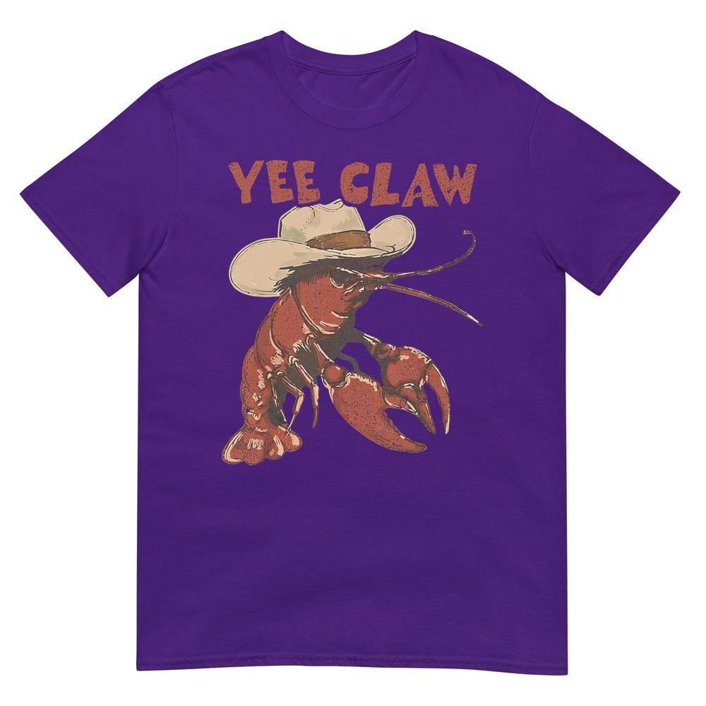 Yee Claw Funny Vintage Crawfish Boil Cajun Seafood Festival TShirt