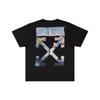 Colour Painting Diagonals Arrows Tee Black Men Tops OMAA038G20JER0061088