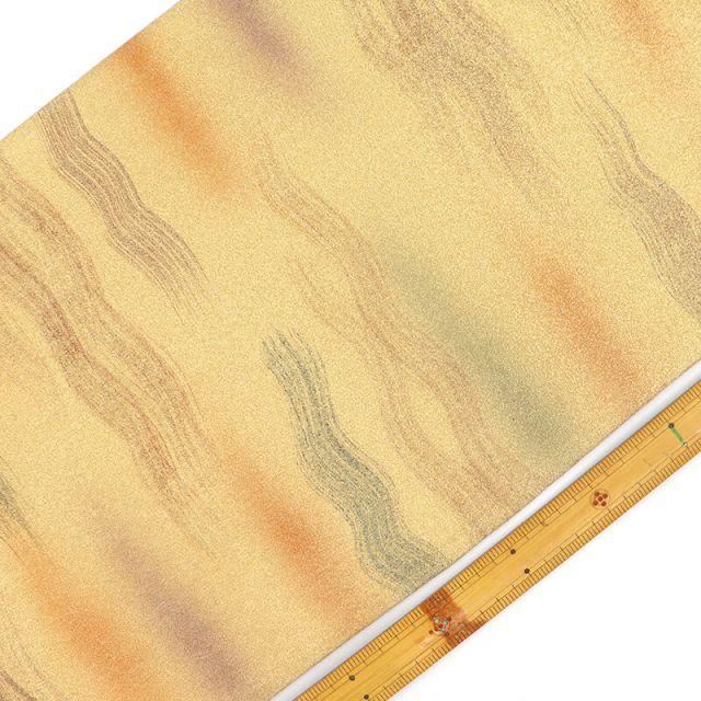 Used [5% OFF until 104] Fukuro Obi Women's Pure Silk Gold Simple Fluttering Pattern Length 418cm Width 30.5cm Tailored Obi Obi Same Day Shipping