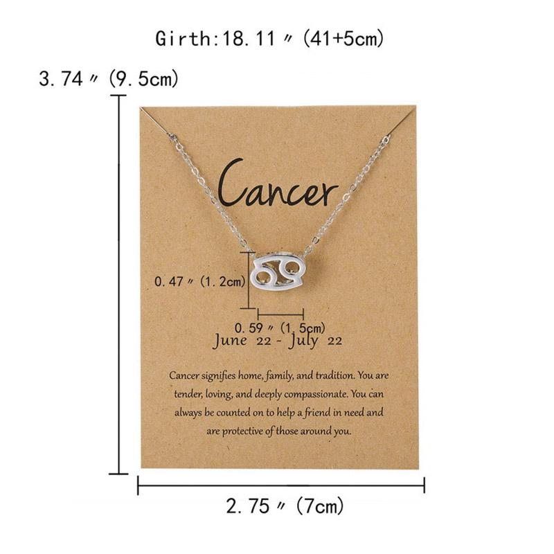 12 Созвездие Двухцветный Знак Зодиака Скорпион Ожерелье Подвеска Лев Подвески Ювелирные Изделия Подарки Ювелирные Изделия Колье Овен Рак