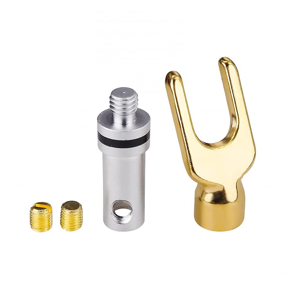 Cleqee Y-образный акустический терминал золото 4 шт. CLQ-YT01