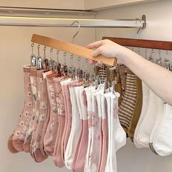 Вешалка для брюк с 12 зажимами Экономия места Органайзер для шкафа Металлический зажим без следов для брюк для йоги, леггинсов, джинсов, юбок