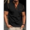 Летняя новая мужская футболка с короткими рукавами, быстросохнущая повседневная рубашка-поло для мужчин