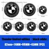 For BMW 3 Series 5 Series Modified Thunder Limited Edition Black and White Front and Rear Logo X1 X3 X5 X6 Wheel Cover Decoration