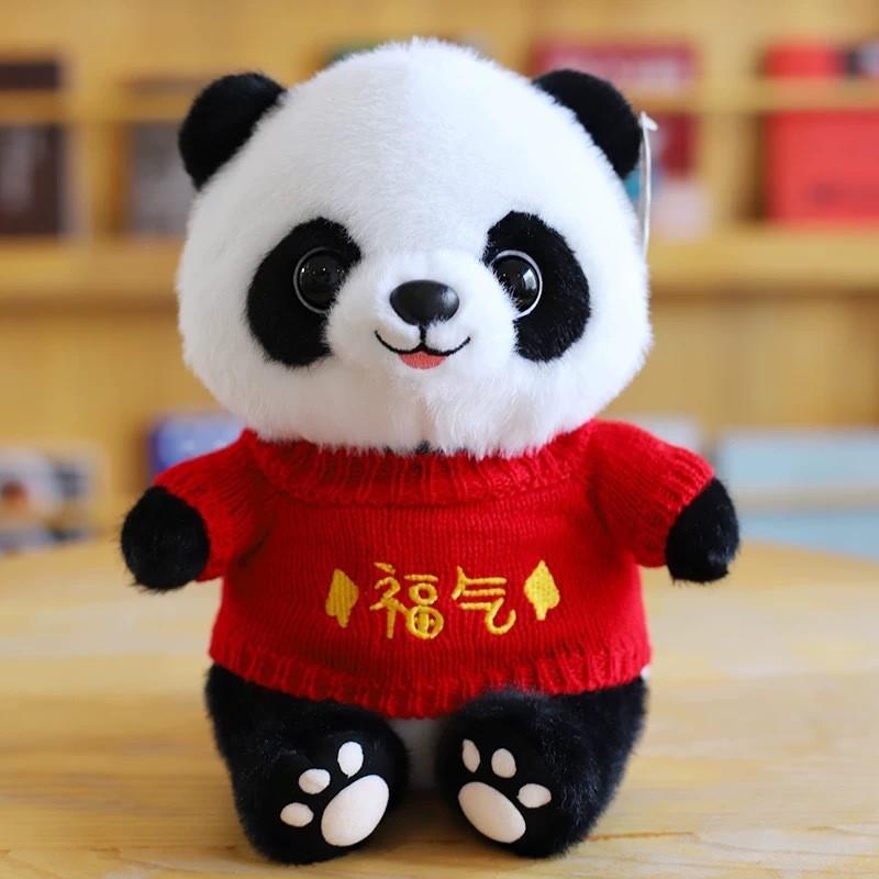 Panda Plush Toy With Pp Cotton Filling For Children And Collectors