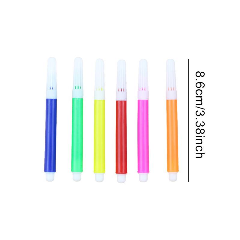 6/12/18/24Packs Graffiti Pen Painting Water Pens 6pcs/pack Rainbow Colored Stationery School Artclass Goody Bag Filling Gift ZYF