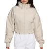 As W Nsw Cllctn Repel Zip Jacket Stand Collar Solid Long Sleeve Cotton Coat Women Jacket Off-White FV7819104