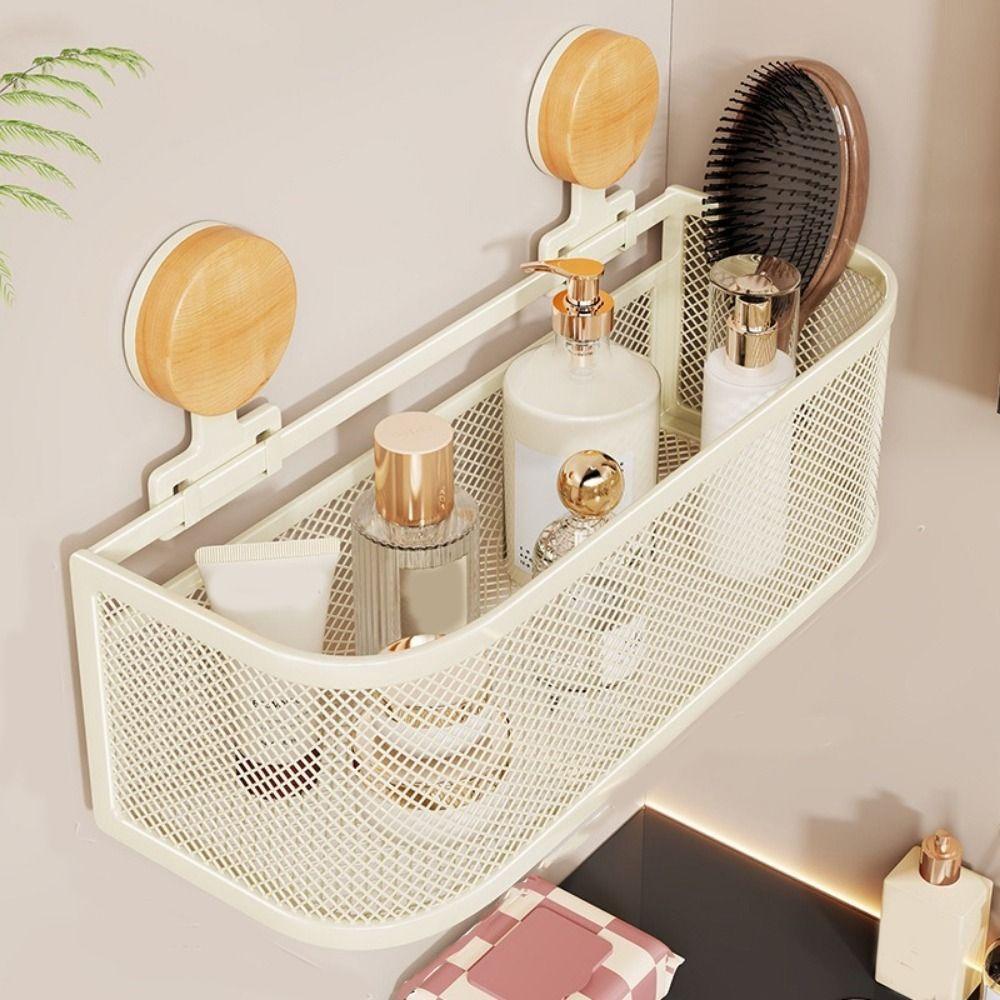 Iron Bathroom Shelves Wall Mounted Shampoo Storage Rack Practical Toilet Rack Kitchen