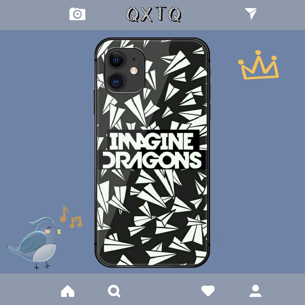 Чехол для iPhone Samsung Galaxy Redmi Note S 17 16 15 14 13 20 24 25 54 Pro Max Ultra Fe с закаленным стеклом, рок-группа Imagine Dragons