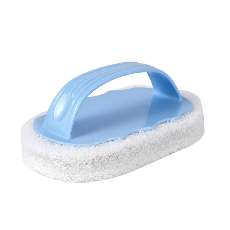 Thick Sponge Bath Scrubber With Comfort Grip For Tile And Tub Cleaning