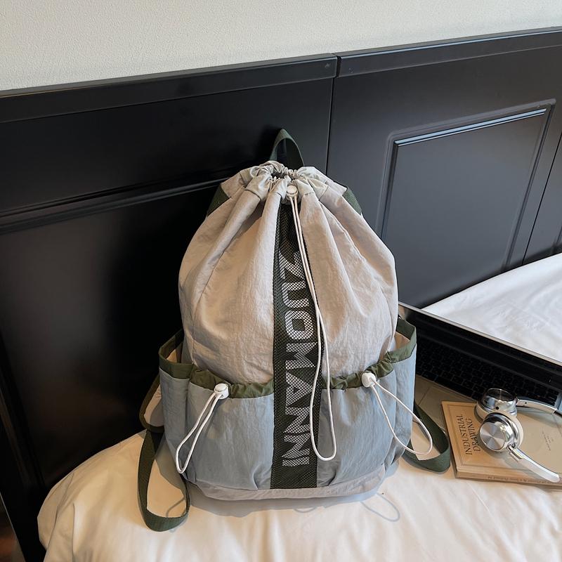 Versatile Drawstring Backpack - Lightweight Sports Bag for Tennis & Badminton Rackets, Perfect Gym & Travel Pack