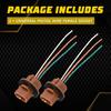 Flosser Pigtail Wire 2644 Female Socket 7443 Two Harness brake Turn Signal 2-10X